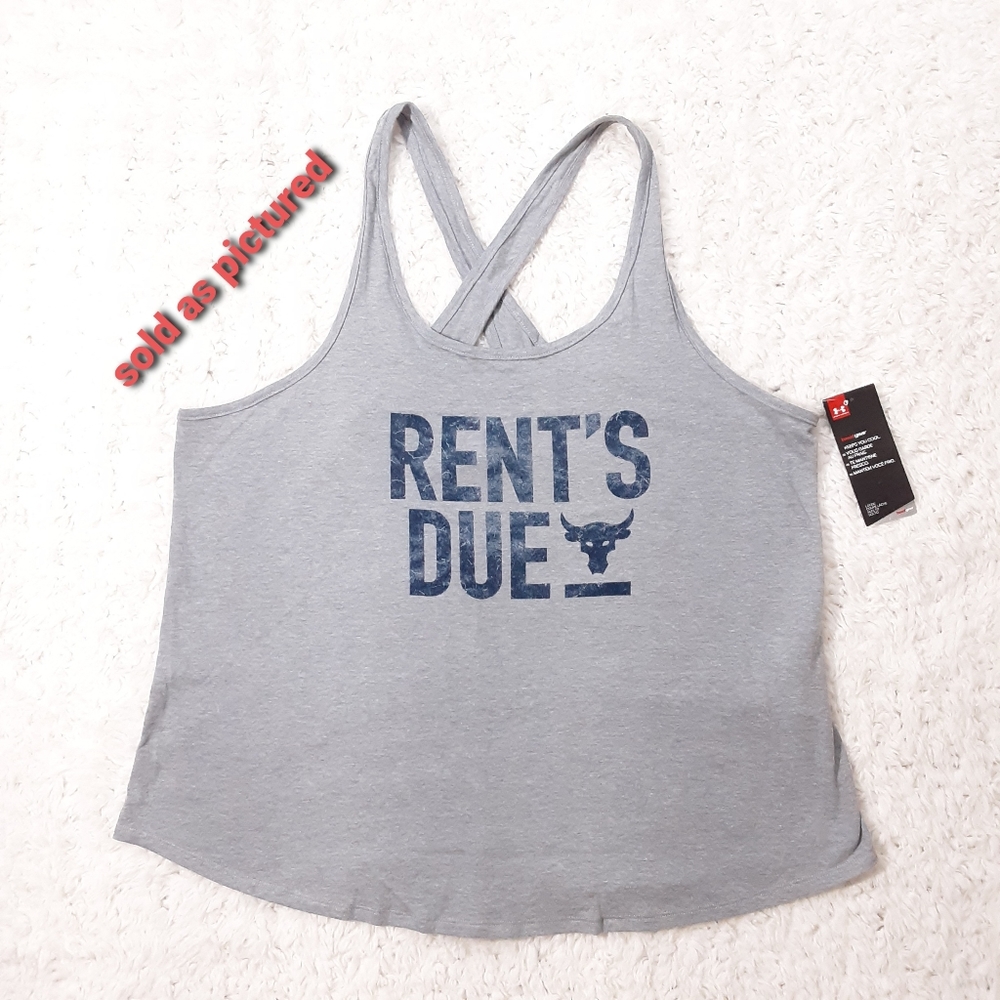 UNDER ARMOUR WOMENS RENT'S DUE TANK TOP NWT